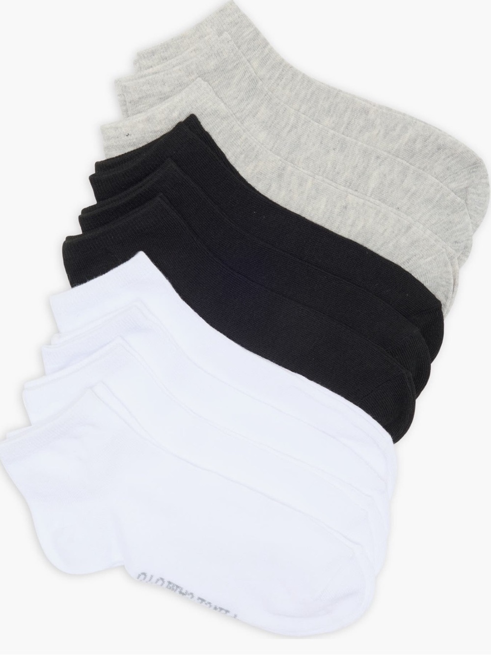 Vince Camuto 10-Pack Assorted Solids Quarter Crew Socks NIP